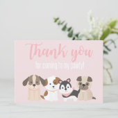 パピパウィティサンキューカードピンク サンキューカード (スタンド正面)