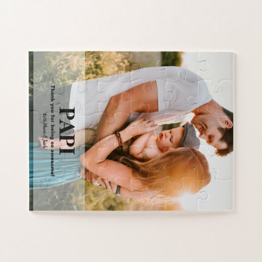パピパパスペインのありがとうフォトギフト ジグソーパズル (横)