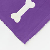 パピパーソナライズされたー犬の足の印刷毛布の名前の追加 フリースブランケット (角)