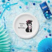 パピファッショニスター犬誕生日 ペーパープレート (パーティー)