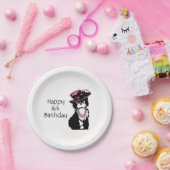 パピファッショニスター犬誕生日 ペーパープレート (パーティー)