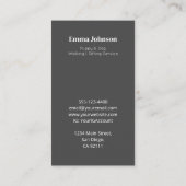 パピモダンー&ドッグ歩く | 座席業務 名刺 (裏面)