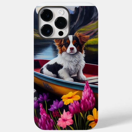 パピヨンがパドルに：情景豊かな冒険 Case-Mate iPhoneケース (裏面)