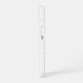 パピヨンが大好きです (白と黒) iPhoneケース (左側面)