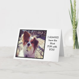 パピヨンのカードで私の生活をもっと楽しく サンキューカード