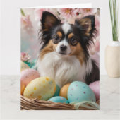 パピヨンイースターエッグ カード (正面)