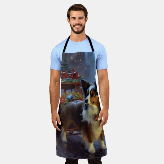 パピヨンクリスマスフェスティバルシーズン エプロン (着用した状態)