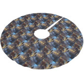 パピヨンクリスマスフェスティバルシーズン ブラッシュドポリエステルツリースカート (アングル)