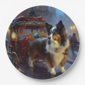 パピヨンクリスマスフェスティバルシーズン ペーパープレート (正面)