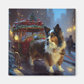 パピヨンクリスマスフェスティバルシーズン マグネット (正面)