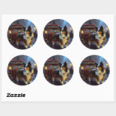 パピヨンクリスマスフェスティバルシーズン ラウンドシール (シート)