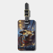 パピヨンクリスマスフェスティバルシーズン ラゲッジタグ (正面縦)