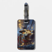 パピヨンクリスマスフェスティバルシーズン ラゲッジタグ (裏面縦)