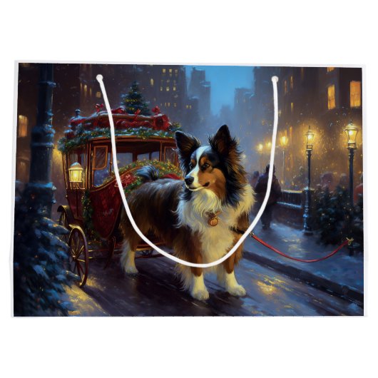 パピヨンクリスマスフェスティバルシーズン ラージペーパーバッグ (裏面)