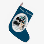 パピヨンクリスマス スモールクリスマスストッキング (正面 (吊り時))