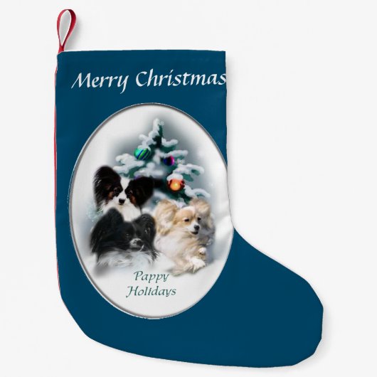 パピヨンクリスマス スモールクリスマスストッキング (正面)