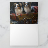 パピヨンスノースイクリスマスデコール カード (内部)