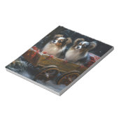 パピヨンスノースイクリスマスデコール ノートパッド (回転)