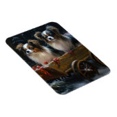 パピヨンスノースイクリスマスデコール マグネット (右側)