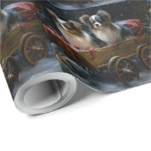 パピヨンスノースイクリスマスデコール ラッピングペーパー (ロールコーナー)