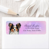 パピヨンドッグ差出人住所ラベル ラベル (インサイチュ)