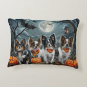 パピヨンハロウィン不気味 アクセントクッション (裏面)