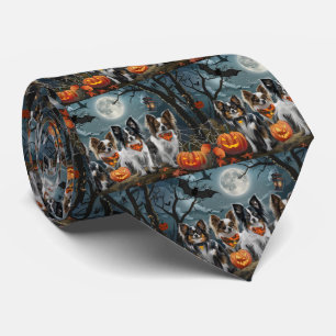 パピヨンハロウィン不気味 ネクタイ