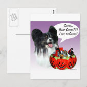パピヨンハロウィーンキャンディ ポストカード (正面/裏面)