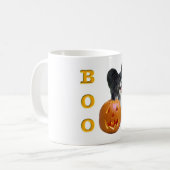 パピヨンハロウィーンBOO コーヒーマグカップ (正面左)