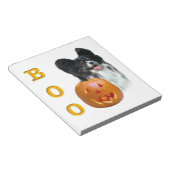 パピヨンハロウィーンBOO ノートパッド (アングル)