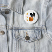 パピヨンハロウィーンBOO 缶バッジ (インサイチュ)