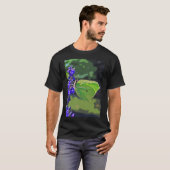 パピヨンバー絵を描ト蝶O7 C HコダックZ128 Tシャツ (正面フル)