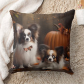 パピヨンパピーオータムデライトカボチャ クッション (ブランケット)