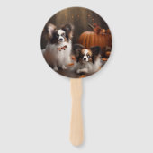 パピヨンパピーオータムデライトカボチャ ハンドファン (正面)