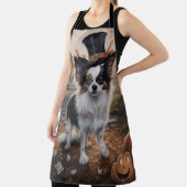 パピヨンパンプキンハロウィーン怖 エプロン (インサイチュ)