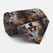 パピヨンパンプキンハロウィーン怖 ネクタイ (ロール)