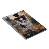 パピヨンパンプキンハロウィーン怖 ノートブック (右側)