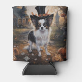 パピヨンパンプキンハロウィーン怖 缶クーラー (正面)