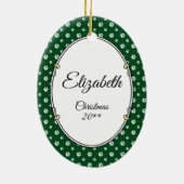 パピヨンママPapママ(白&セーブル)かわいい犬ママ セラミックオーナメント (裏面)