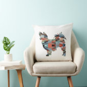 パピヨン幾何学模様のシルエットモダン クッション (椅子)