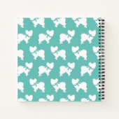 パピヨン犬の子犬 ノートブック (裏面)