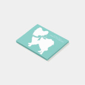 パピヨン犬の子犬 ポストイット (アングル)