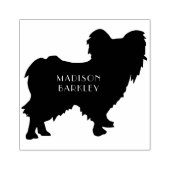 パピヨン犬の子犬 ラバースタンプ (インプリント)