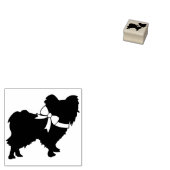 パピヨン犬の子犬 ラバースタンプ (押印)