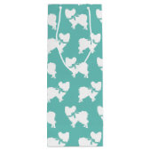 パピヨン犬の子犬 ワインギフトバッグ (裏面)