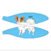 パピヨン犬の漫画イラストレーション ミニバスケットボール (パネル)