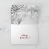 パピヨン犬クリスマスカード サンキューカード (内部)