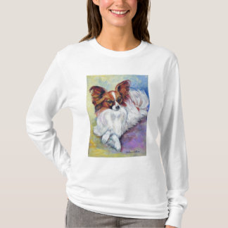 パピヨン犬Tシャツ Tシャツ