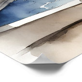 パピヨン – ドッグアートプリント ポスター (角)