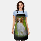 パピヨン、パピロン、パピヨン犬、パピヨン犬。 エプロン (着用した状態)